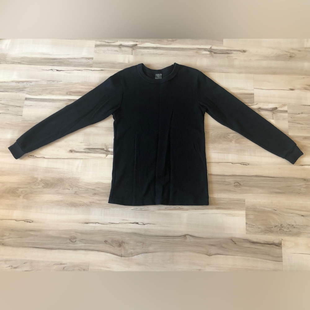 Athletic Works Black Cotton Crewneck Sweater